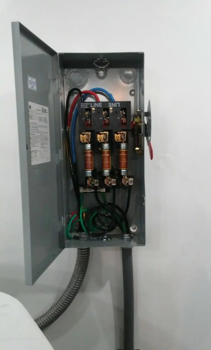 Three-phase disconnect switch installed for Electrical Wiring & Rewiring in Warwick